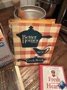 Cookbooks, Sieve with Stand & Breadmaker