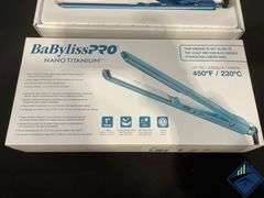 BaByliss Pro NanoTitanium-Plated Ultra-Thin Flat Iron - Retail: $ 119.99   - Like New - Retail: $ 11