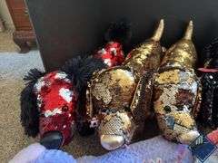 Sequined Dachshund Stuffies