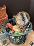 Woven Baskets, Tissues, Scale, Mirror, etc.