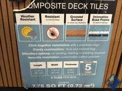 Golden Select Composite Deck Tiles