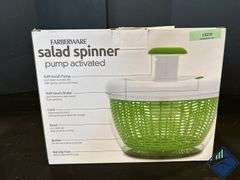 Farberware Pro Pump Salad Spinner with Bowl, Colander & Built in Draining System
