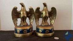 Vintage Borghese Federal Style Eagle Bookends