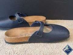 Birki’s Blue Leather Shoes, Size EU 40