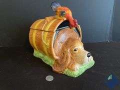 Resting Dog Cookie Jar