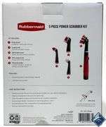 Rubbermaid Power Scrubber w/ 4 Osscilation Heads - Battery Powered - 5 Piece Kit - Like New - Like N