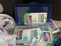 Assortment of Soaps, Flossers, Pill Compartments, etc.