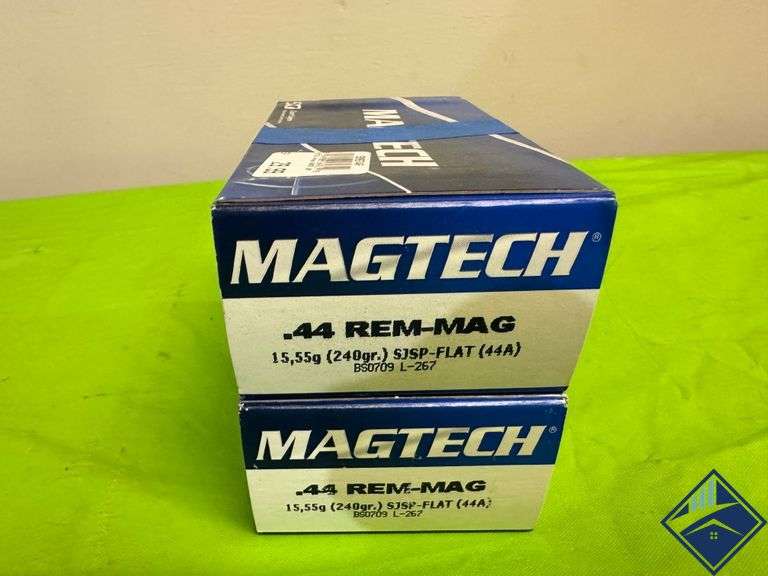 Two Boxes of Magtech .44 Rem-Mag Ammo