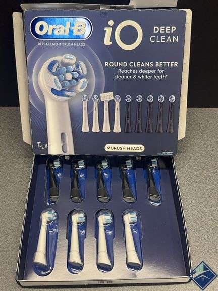 Oral B IO Deep Clean ( 9 Brush Heads)  - Retail: $ 54.99   - *NEW*