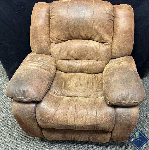 Weathered Looking Leather Recliner