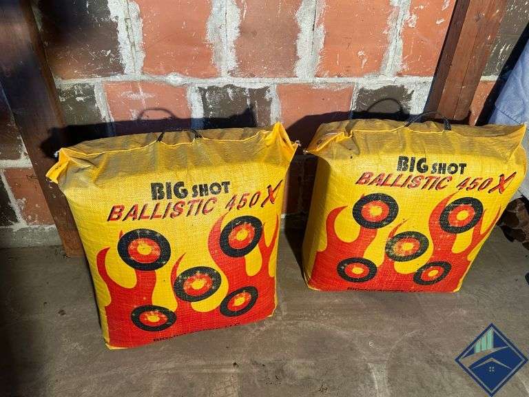 Two Big Shot Ballistic 450X Target Bags
