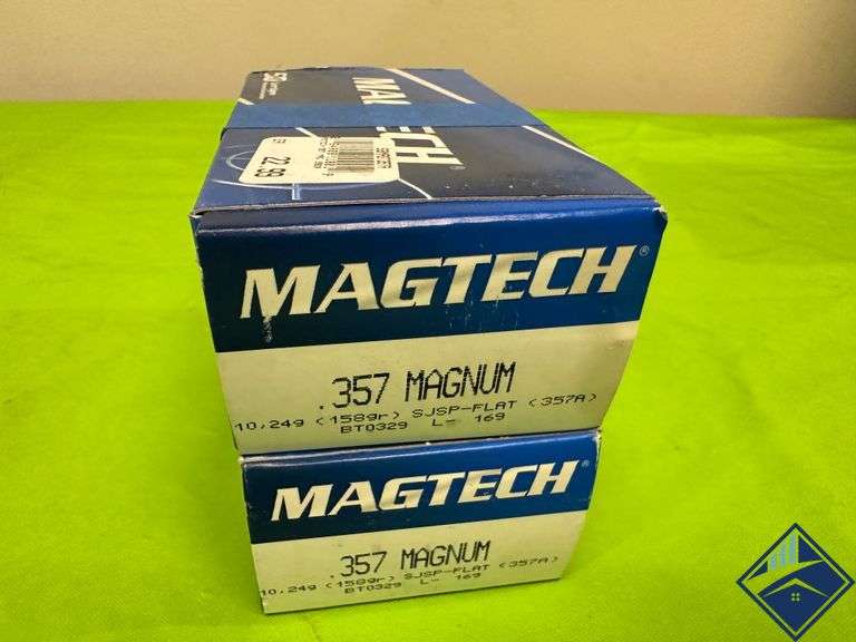Two Boxes Magtech .357 Magnum Ammo