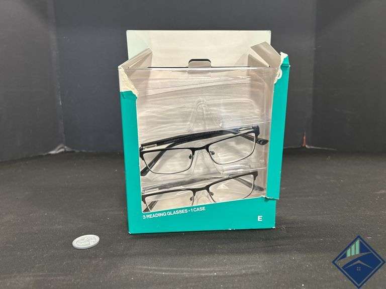 *2pk Design Optics by Foster Grant +1.25 Rectangular Reading Glasses