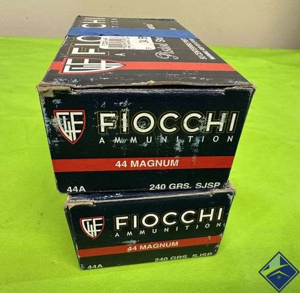 Two Boxes 44 Magnum Fiocchi Ammo