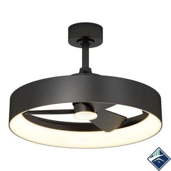 Artika Austin 23  LED Chandelier Ceiling Fan Fandelier  Black - Retail: $ 139.99