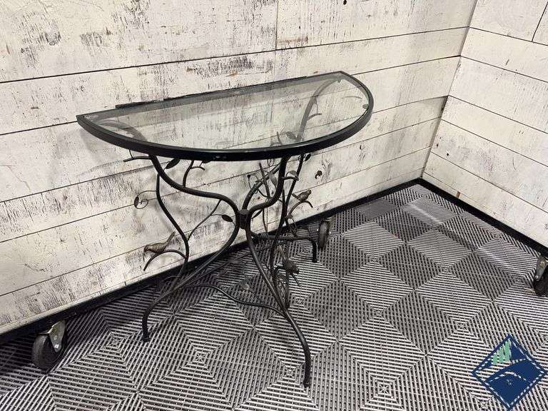 Glass Top Side Table