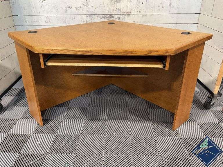 Oak Corner Desk