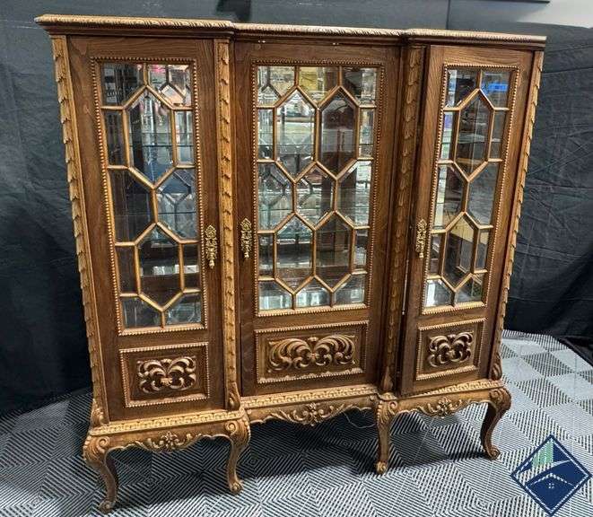 Antique Hand-Carved Hutch Made in Portugal *see photos*