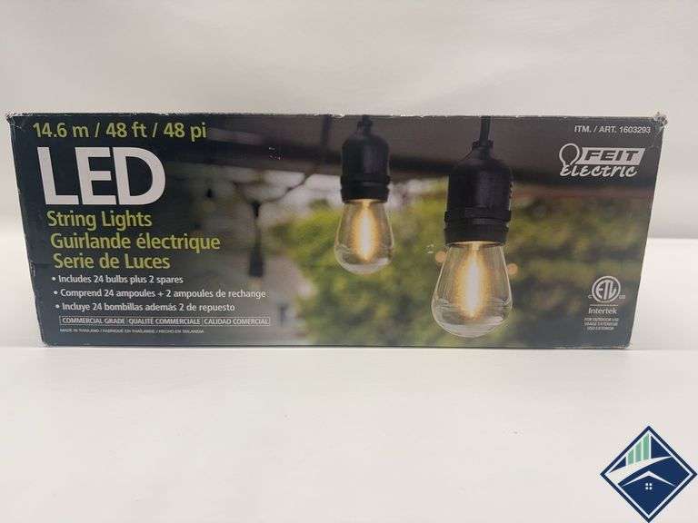 Feit Electric 48ft LED String Lights - Retail: $ 39.99   - *NEW*