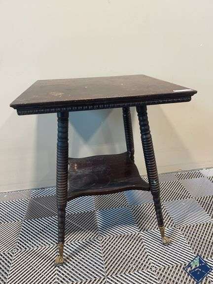 Antique Claw Foot Parlor Table