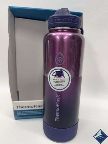 (1) ThermoFlask Stainless Steel Water Bottle, 40 Oz