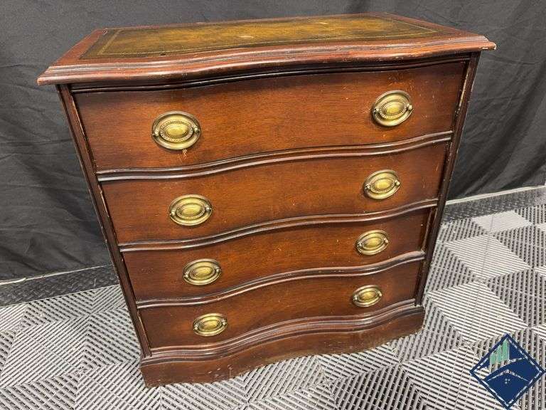 Landstrom Furniture Corp of Illinois Leather Topped Bedside Table