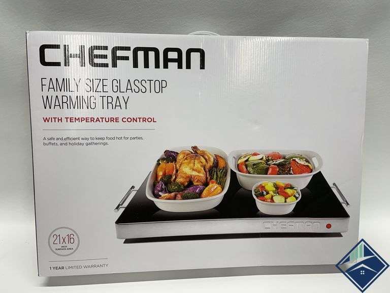 Chefman Electric Warming Tray with Adjustable Temperature Control Chefman Warming Tray  - Retail: $ 