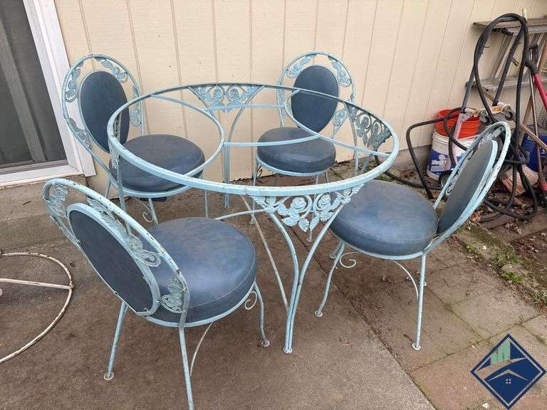Wrought Iron Patio Dining Set