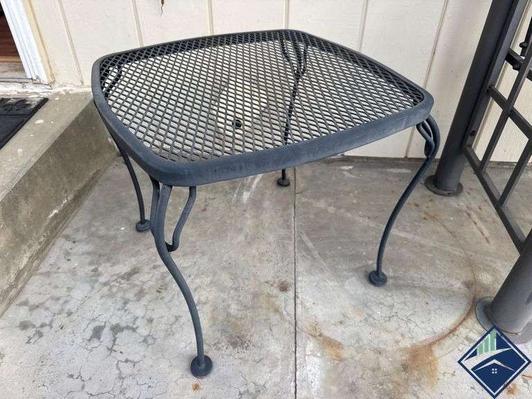 Metal Mesh Outdoor Side Table
