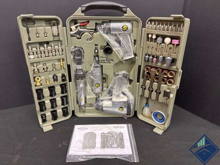 Air Tool Set with Accessories and Storage Case