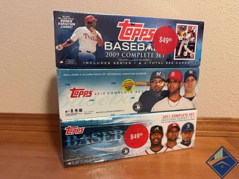 Topps Baseball Complete Set Boxes 2009, 2010, 2011