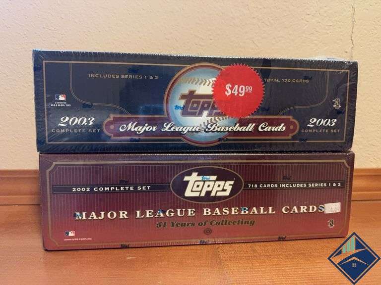 2002 & 2003 Topps MLB Complete Baseball Card Sets