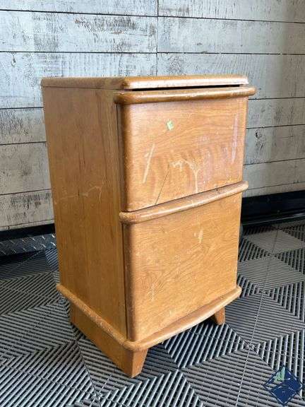 Wooden Cabinet With Single Drawer and Drop-Down Door