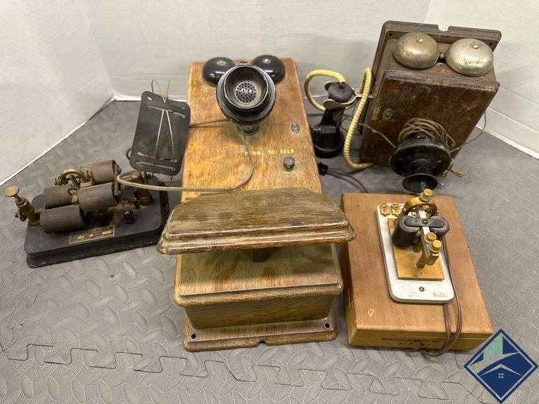 Wooden and Brass Telecommunication Devices