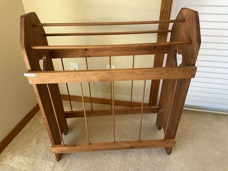 Wooden Quilt Rack