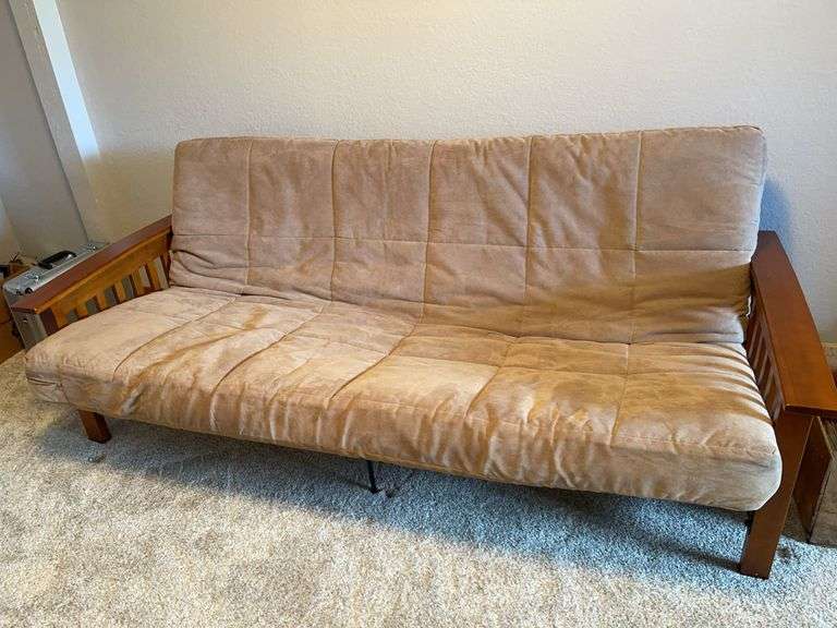 Wood Frame Futon Sofa Bed *basement*
