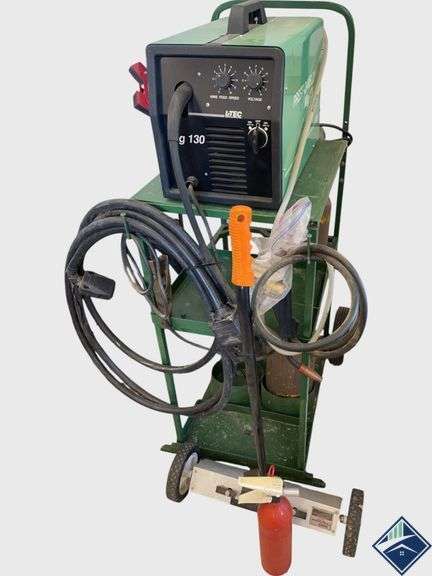 Prest-O-Weld Mig 130 Welder With Cart And Accessories