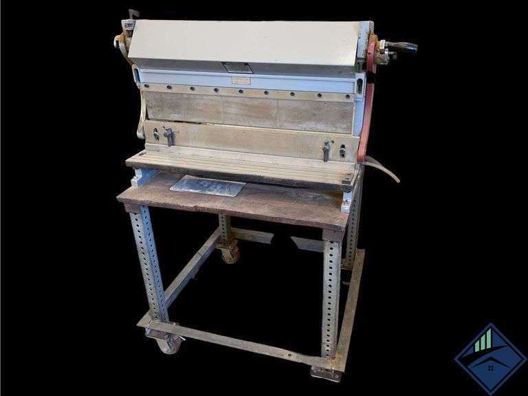 Manual Sheet Metal Brake On Stand