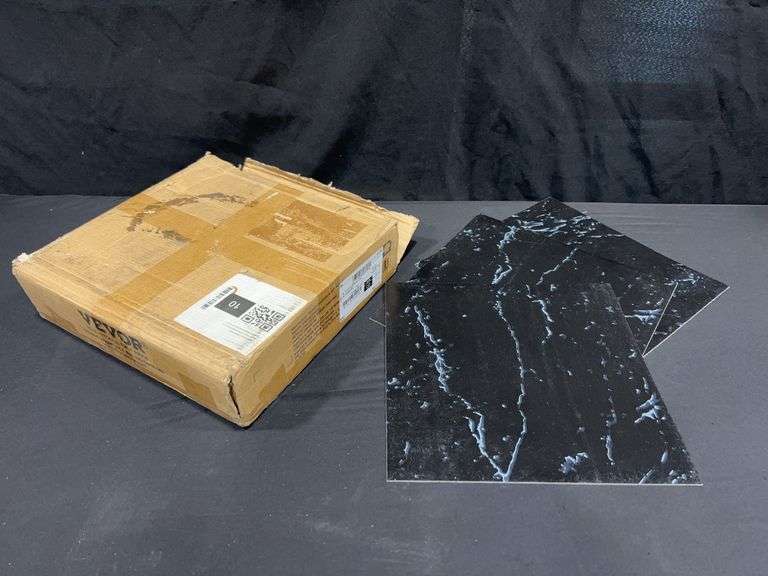 Vevor Black Marble Vinyl Floor Tiles