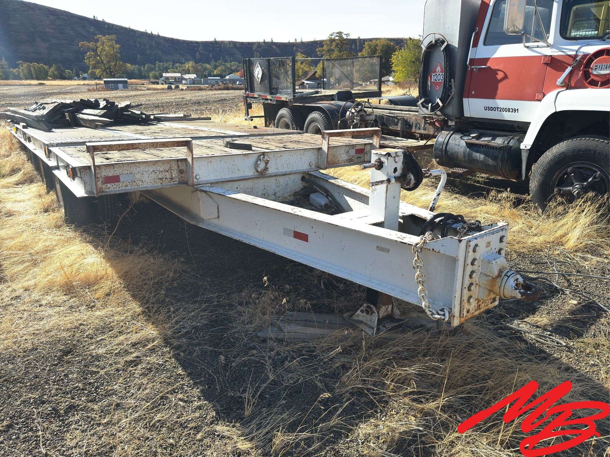 2005 Shop Built Flatbed Tilt Trailer 30’
