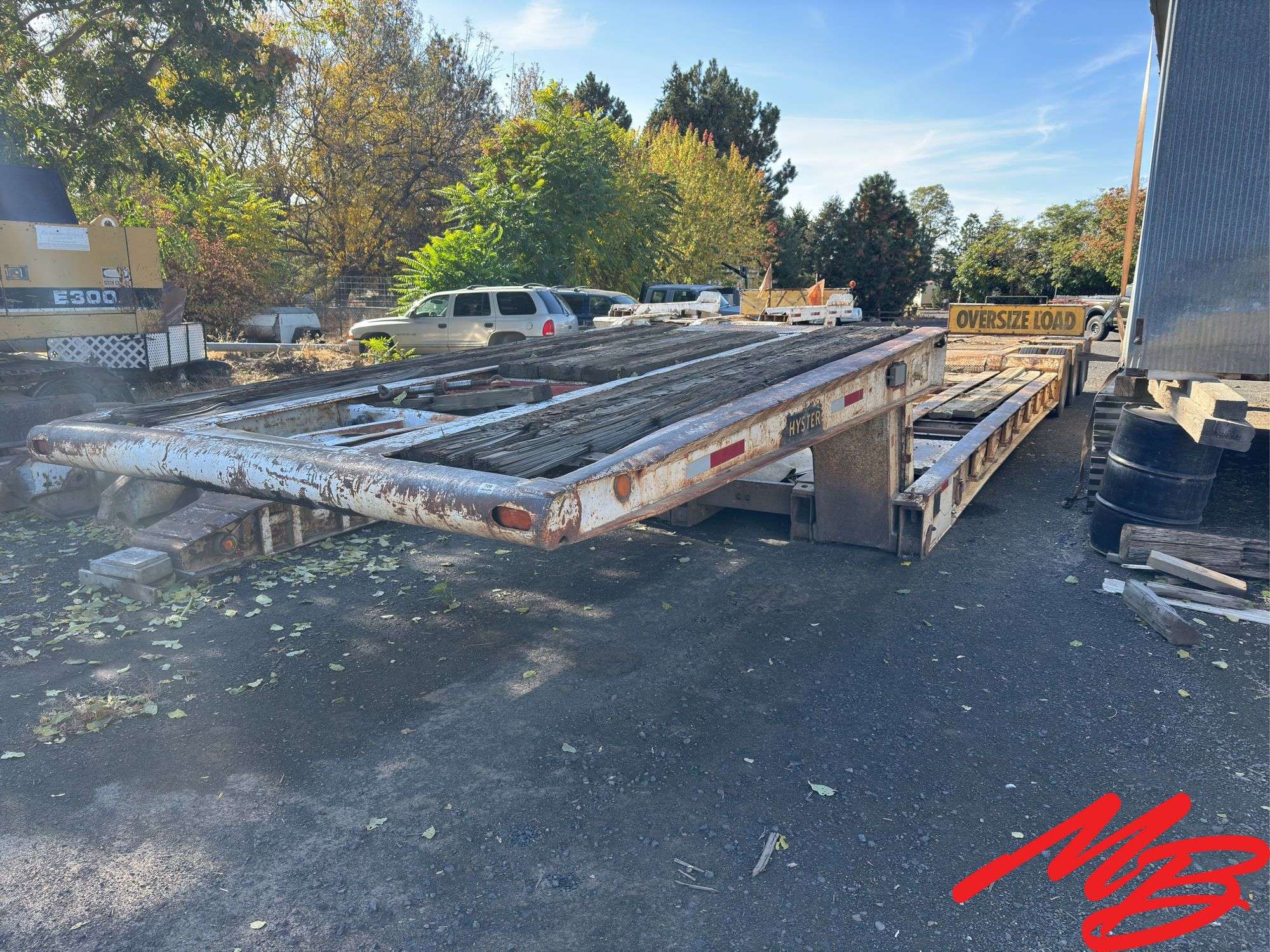 1979 Hyster Low Boy Trailer