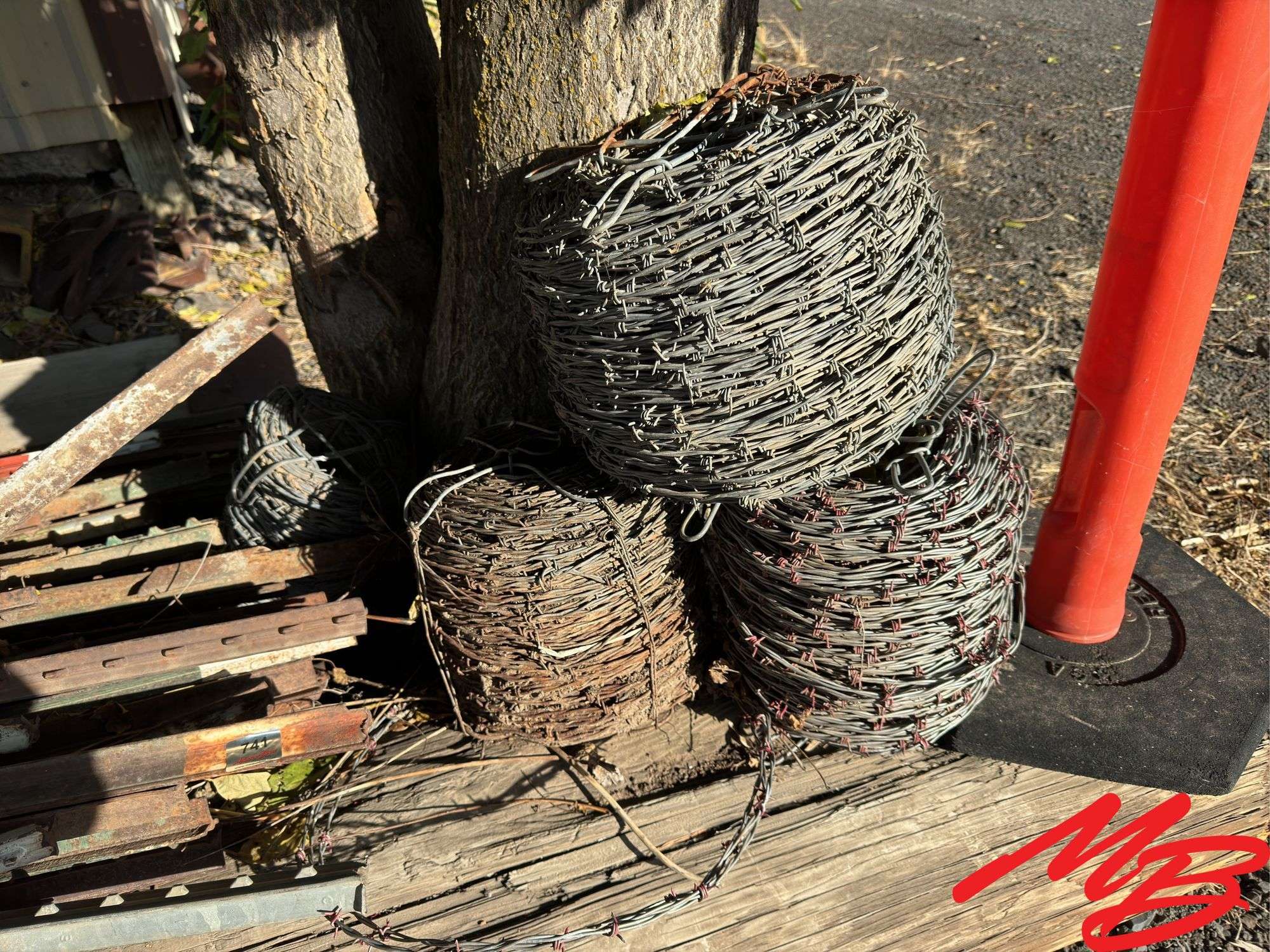 Rolls of Barbed Wire