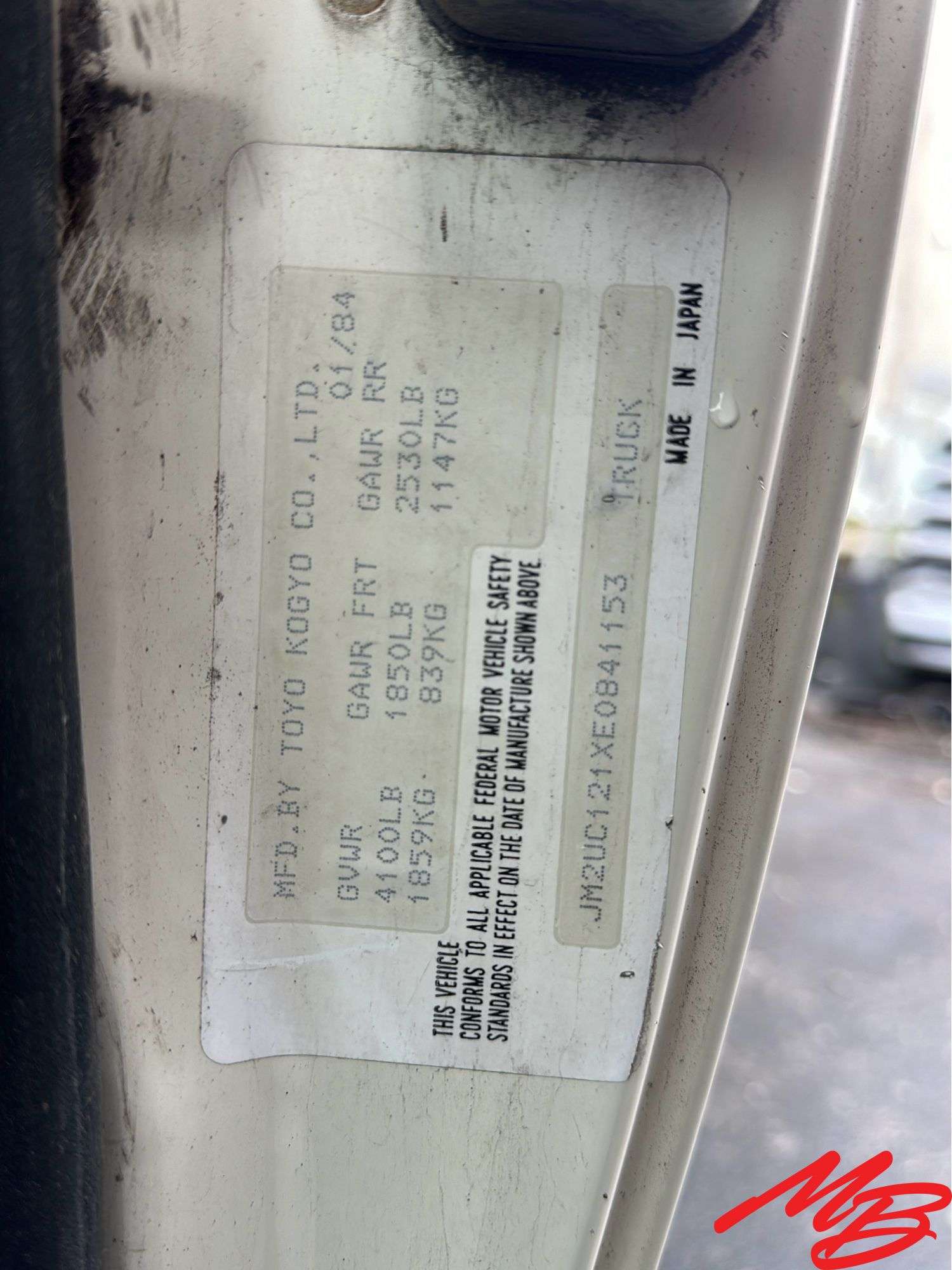 Mazda B2000 with Canopy - Musser Bros Inc