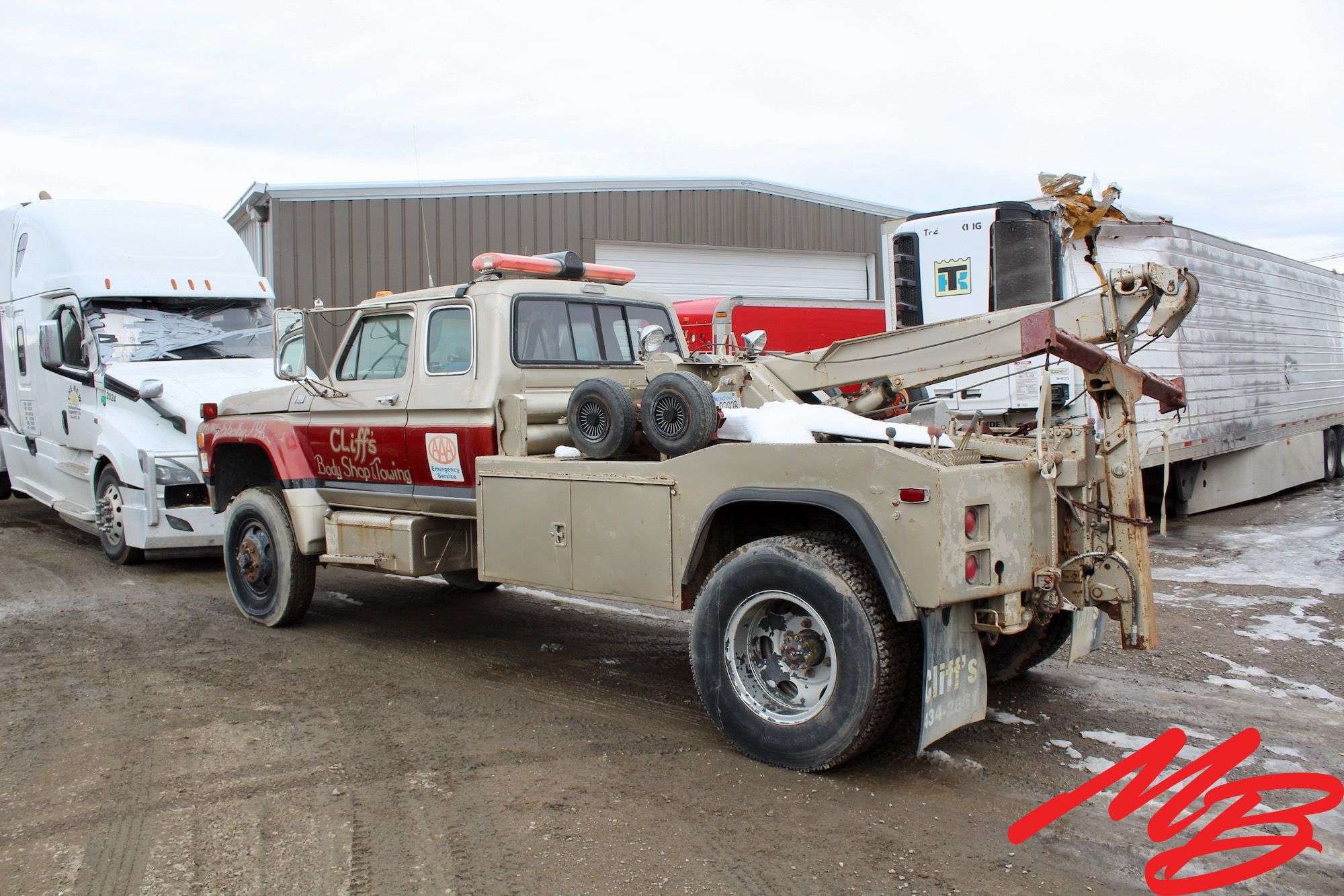 1979 Ford F600 Super Cab Tow Truck - Musser Bros Inc, image size:2000x1334