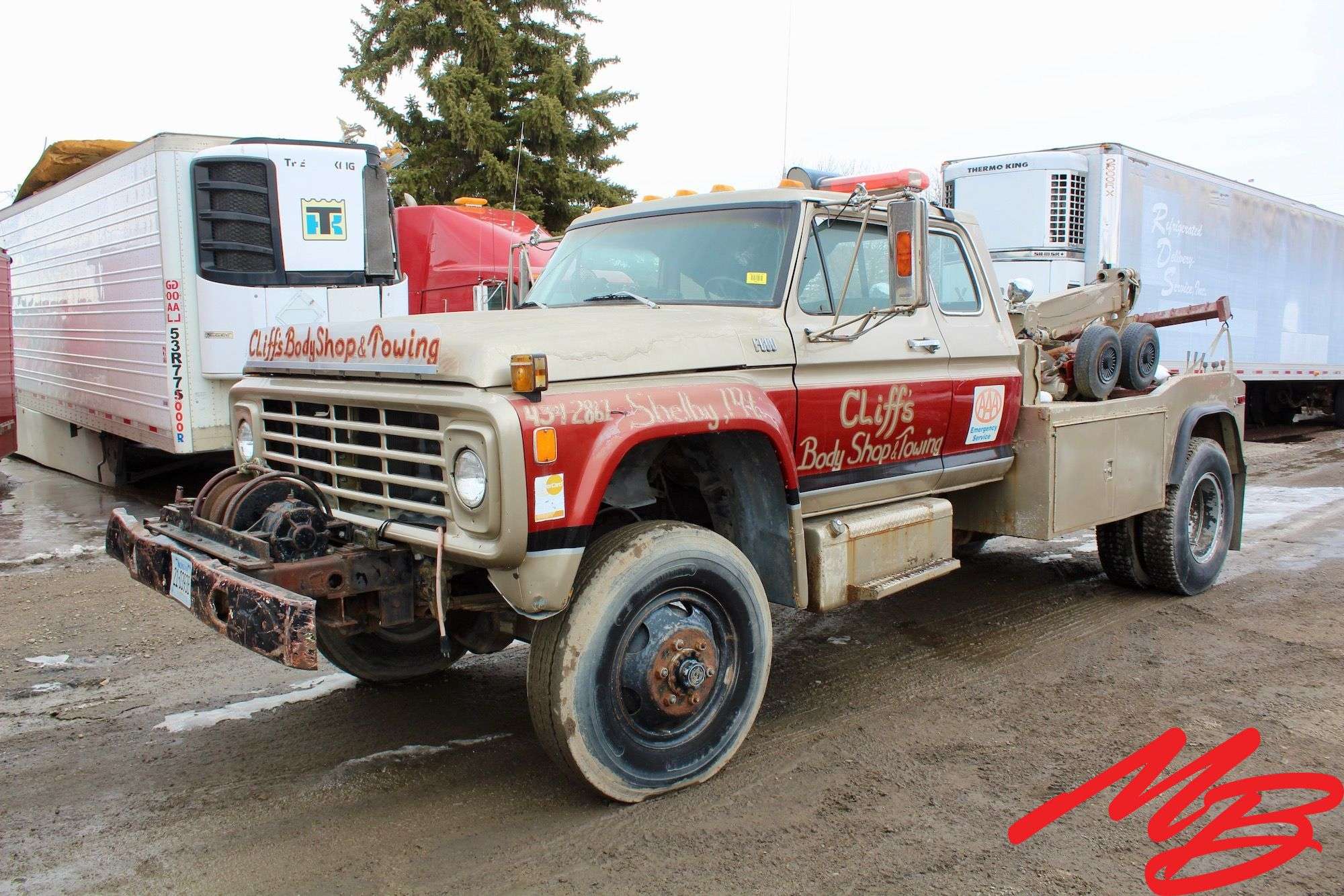 1979 Ford F600 Super Cab Tow Truck - Musser Bros Inc, image size:2000x1334