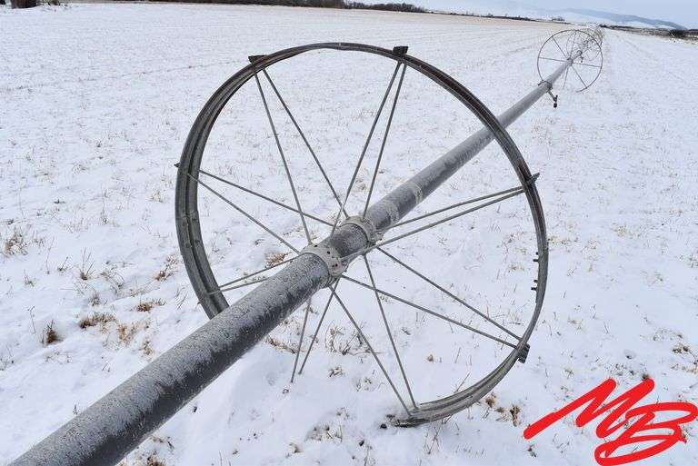 Wheel Line Sprinkler (31) Joints & 1 Driver, 5"x 40' Joints, 5' Wheel