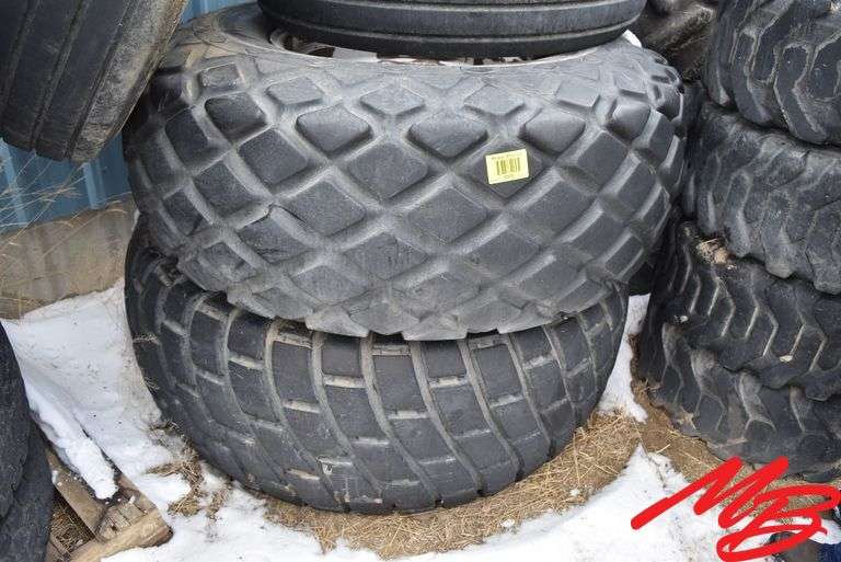 (2) Diamond Tread Tires 23.1-26 (gd), 1 w/Rim