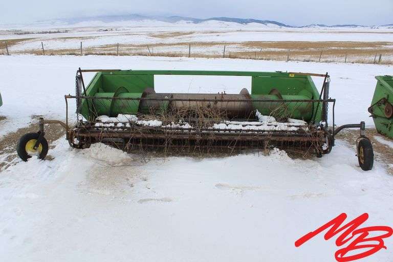 John Deere 12" Pickup Header, Auger Feed
