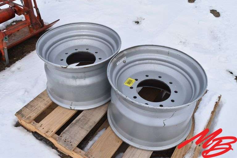 (2) Truck Rims 11/22.5 Super Singles