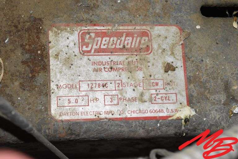 Speedaire Air Compressor, 3ph, 5hp
